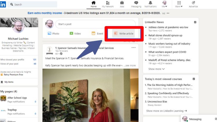 Write & Publish the Product Review On LinkedIn