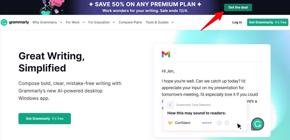 Grammarly-Free-Online-Writing-Assistant free trial