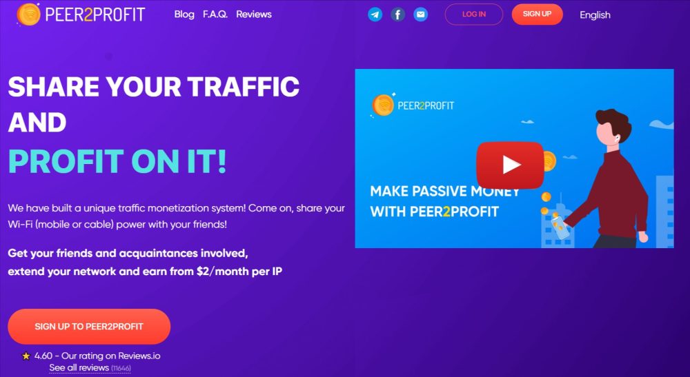 Peer2Profit Share-your-internet-and-earn-money